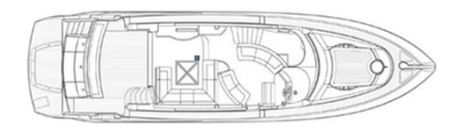 Схема палубы SUNSEEKER 60 - фотография 2